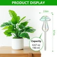 thumbnail image 2 of Rirool 4-Pack Glass Watering Globes - Self Watering Bulbs for Plants, Mushroom Top-Fill Design with Reflective Laser Decor (Indoor/Outdoor Use), 2 of 7