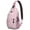 Cute Unicorn a, variant on Llama Sling Backpack, Cute Kawaii Llama Face Cartoon Print Crossbody Bag, Adorable Alpaca Pattern for Travel and Outdoor Activities