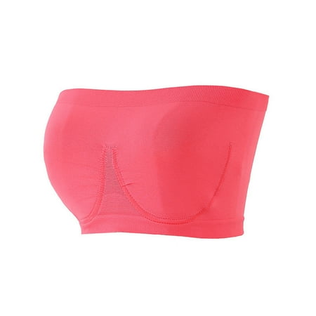 

huanledash Women Bra Gathered Wire Free High Elasticity Plus Size Seamless Invisible Brassiere Female Clothes