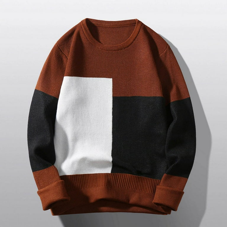 Oversized Sweaters for Men Color Patchwork Sweater Knit Jumper Pullover Printed Long Sleeve Casual Sweaters Tops - Walmart.com Oversized Sweaters for Men Color Patchwork Sweater Knit Jumper Pullover Printed Long Sleeve Casual Sweaters Tops - Walmart.com