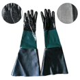 thumbnail image 2 of Rubber Sandblaster Sand Blast Sandblasting Gloves For Sandblast Cabinets Safety Glove, 2 of 5
