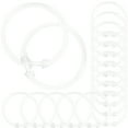 24pcs Shower Curtain Hanging Rings Roman Rod Round Shower Rings for