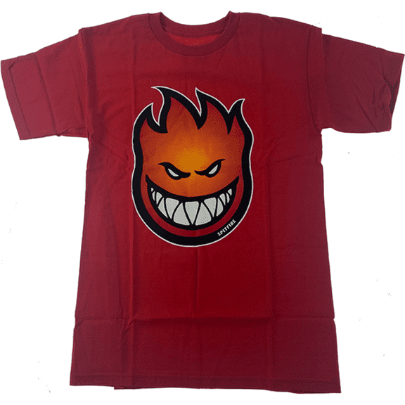 Spitfire Bighead Short Sleeve T-Shirt Red Orange, Medium, Men's