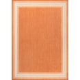 thumbnail image 3 of JONATHAN Y SANTA MONICA 3 x 5 Area Rug, Lucia Diamond Border - Orange/Cream, SMB207E-3, 3 of 8