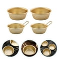 thumbnail image 7 of LABSERRON 4Pcs Rice Bowls Golden Aluminum Traditional Design Bowls Restaurant Use, 7 of 7