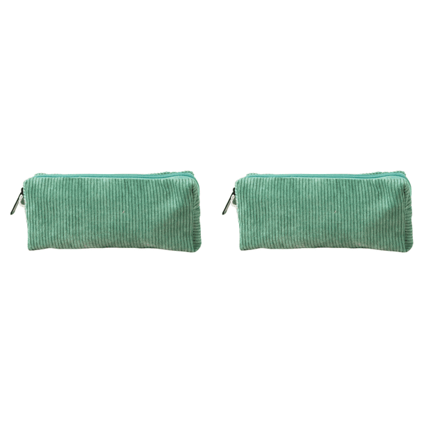 Estuche para Lápices Pana Bolso Bolígrafos Pequeño Maquillaje Y Cosméticos Niñas () Verde