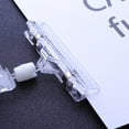 thumbnail image 2 of OULII 5Pcs Transparent Plastic Label Clip for Clothing Tag Vertical Shake Design for Retail Stores, 2 of 4