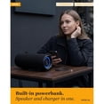 thumbnail image 2 of TREBLAB Loud Portable Wireless Bluetooth Speaker, 60W Deep Bass, IPX7 Waterproof Outdoor Speaker, 20H Rechargeable Battery, Built-in Powerbank, TWS Stereo Pairing, Mic, USB-C, Carrying Strap - HD-Max, 2 of 10