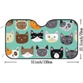 thumbnail image 2 of GZHJMY Car Windshield Sunshade Cute Cat, Foldable Car Visor Front Window Sun Shade for SUV Car 51 x 27.5 inch Keep Vehicle Cool, 2 of 6