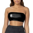 thumbnail image 2 of Tube Tops A Sexy Strapless Top With A Shiny Leather Base Layer And A Stage Performance Vest Worn Inside Wrapped Around The Chest With A Leather Strapless Strap XXL, 2 of 4
