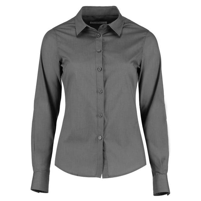 Kustom Kit Chemise Popeline à Manches Longues pour Femmes