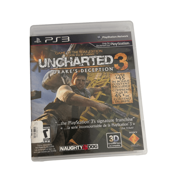 Pre-Owned Uncharted 3 Drake's Deception Game of the Year Edition - PS3 Game