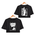 thumbnail image 5 of Camiseta con estampado gráfico de Anime Satoru Gojo para mujer, Camiseta corta para mujer, moda de verano, camiseta Halter para mujer, Tops para mujer, 5 of 5