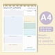 thumbnail image 4 of Fiudx Ofertas relámpago del día, solo en línea Cuaderno de hojas sueltas en espiral, planificador de inglés de gran valor, cuaderno de notas para negocios, estudio, oficina, agenda, 4 of 6
