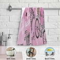 thumbnail image 4 of Coolnut Romantic Eiffel Towel Hand Towels 2 PCS, Valentine Bike Paris Kitchen Towel Ultra Soft and Highly Absorbent,Decorative Fingertip Face Towel for Bathroom Hotel, 28.3"x 14.4", 4 of 5