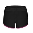 thumbnail image 7 of Solid Color Stretch Boyshort Underwear Women Soft Brushed Polyester Boyshort Panties Yoga Fitness Short Boxer Briefs Red M, 7 of 7