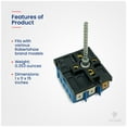 thumbnail image 5 of ForeverPRO 8203536 Infinite Switch for Whirlpool Range 1059867 9751758 AH972603 EA972603, 5 of 7