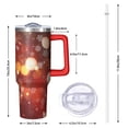 thumbnail image 2 of Snowman Christmas Travel Tumbler 40oz Stainless Steel with Handle and Straw, Insulated Winter Coffee Mug, Holiday Gift Cup for Adults, 2 of 4