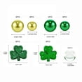 thumbnail image 3 of St. Patrick's Day Vase Filler Set - 12oz Shamrock & Gold Beads Acetate Gems for Centerpiece, Candle Holder or Clear Jar Decoration (Filler Only, No Candle/Cup), 3 of 7