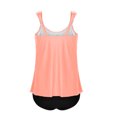 thumbnail image 5 of qucoqpe Womens Tankini Swimsuits Built in Bra Sexy Backless Strap Two Piece Modest Bathing Suits Loose Fit Swimwear, 5 of 7