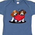 thumbnail image 4 of Inktastic Beagle Heartfelt Duo Boys or Girls Baby Bodysuit, 4 of 5