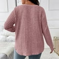thumbnail image 5 of Diufon Women's Knitted Tops Oversized Long Sleeve Pullover Crewneck Shirts Casual Loose Comfortable Basic Blouses, 5 of 6