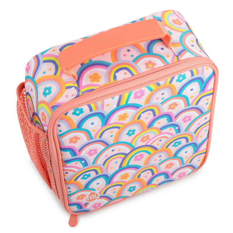 TAL Kids Insulated Reusable Soft Lunch Bag, Rainbow 