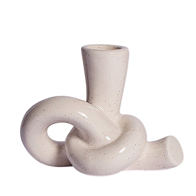 Portavelas de cerámica para decoración del hogar, candelabros abstractos modernos, portavelas cónico, decoraciones para mesa