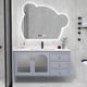 thumbnail image 1 of 70-150cm Slate Bathroom Furniture Vanity Cabinet With Sink Cute Bear Mirror Integrated Solid Wood Style Cabinet Companion Wash My Lux Decor Round, 1 of 6