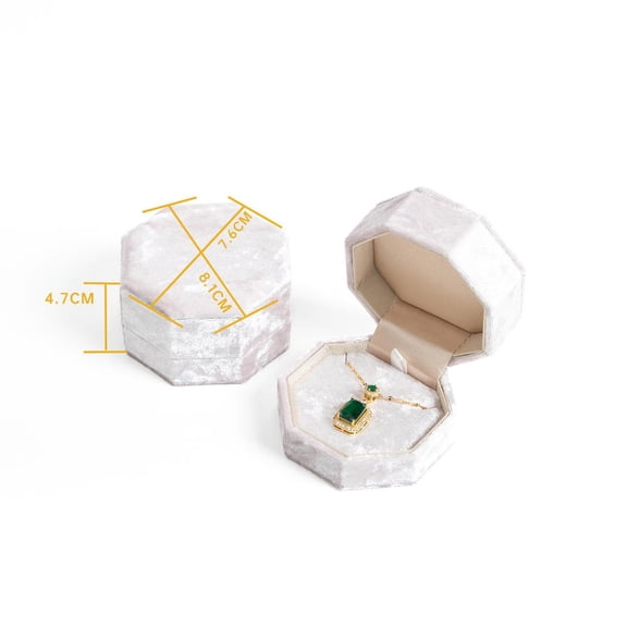 Velvet Single Ring Box Gift Jewelry Organizer Packaging For Wedding Ceremony Engagement Display Storage Supplies Accessories