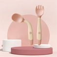 thumbnail image 2 of Less Than 5 Tableware PandaEar Baby Bendable Spoons and Forks Set 1 Set| Training Learning Self Feeding Baby Spoons First Stage for Kids Toddlers Children and Infants| | Easy Grip Fork Tableware, 2 of 7