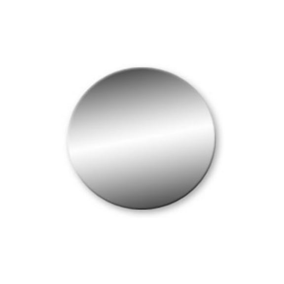 1-1/2 inch Blank Aluminum Circle Tags - No Hole - Pack/25