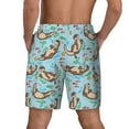 thumbnail image 4 of Uemuo Cute Otters Pattern Mens Swim Trunks Quick Dry Board Shorts with Mesh Lining, Stretch Beach Shorts Quick Dry No-Chafing Board Shorts-Large, 4 of 9