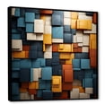 thumbnail image 2 of Designart "Collage Of Tones In Cubist Harmony I" Cubism Floater Framed Wall Decor, 2 of 5