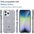 thumbnail image 2 of Slim Phone Case for iPhone 14 Pro (Not fit iPhone 14),Rugged Shield Case with Military Grade Shockproof Protection,Drop-Tested and Camera Lens Protection Cover for iPhone 14 Pro, HD Gray, 2 of 16