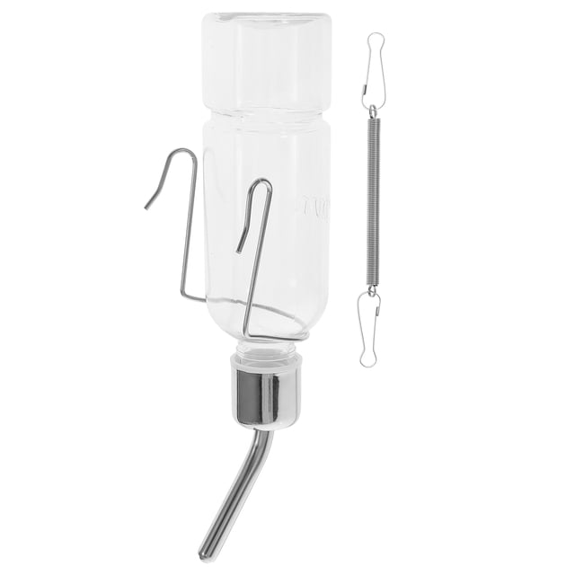 Miangastore 2 Pcs Distributeur d'Eau Suspendu pour Cochons d'Inde avec Acier Inoxydable et Plastique
