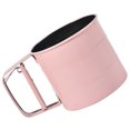 thumbnail image 3 of UPOUART Baking Equipment Semi Automatic Flour Sifter Pink 1pc For Bakers, 3 of 8