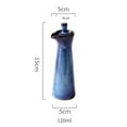 thumbnail image 3 of Ceramic Soy Sauce Dispenser Traditional Japanese Style Pottery Soy Sauce And Vinegar Bottle Pot blue 120ml, 3 of 7