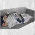 thumbnail image 6 of Teen Room Soft Flannel Fleece Throw Blanket, Modern Cool Car Automobile Speed Fast Vehicle Illustration Print, Cozy Plush for Indoor and Outdoor Use, 50" x 70", Grey Grey Blue, by Ambesonne, 6 of 6