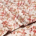 thumbnail image 3 of Microfiber Bed Sheet Set Lightweight Set - Flat Sheet Fitted Sheet Pillowcases - Extra Soft Shrinkage & Fade Resistant with Deep Pockets up tp 16” Mattress (King, Pink Floral), 3 of 7