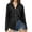 Black, variant on KIHOUT Sequin Button-Up Top - Large Buttons Easy to Fasten for Kid’s School Events & Neighborhood Gatherings; Subtle Sparkle Fits Daily Elegance (Matches Shorts/Jeans) (S-XXL)