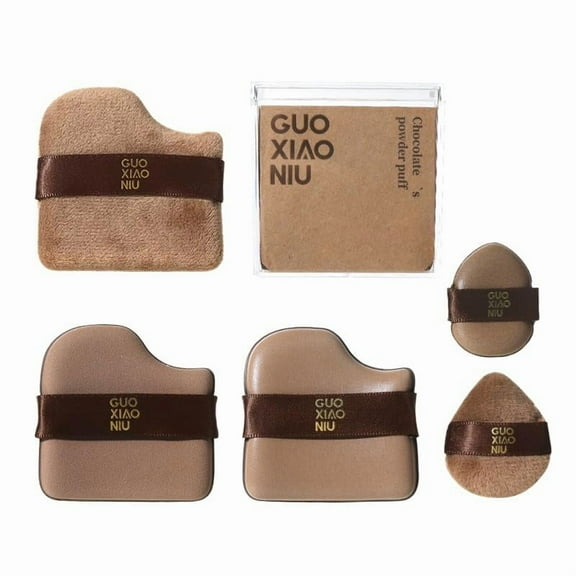 Set de base de maquillaje Guoxiaoniu, color chocolate, 6 unidades