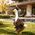 thumbnail image 5 of AZXY Bathrobe‑Style Porch Goose Outfit, Fits 23 Inch Porch Goose Statue, Goose Clothes for Cement Goose, Goose Clothing, Whimsical Indoor Front Porch Home Yard Decor, 5 of 8