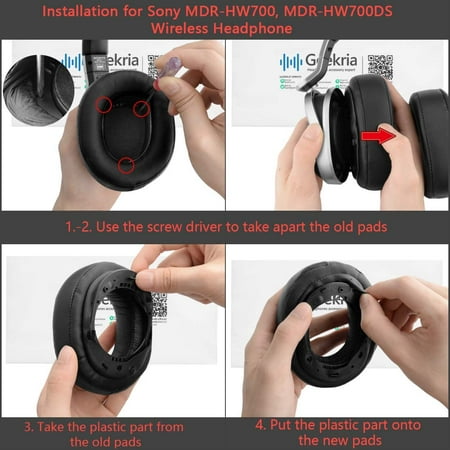 Geekria Earpad Replacement for Sony MDR-HW700, MDR-HW700DS