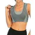 thumbnail image 4 of FUTATA Women's High Impact Wireless Mesh Cross Strap Sports Bra, Supportive Bounce Control Yoga Bra, No Underwire Sports Bra For Running Yoga Fitness Workout, 4 of 8