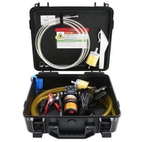 Steauty 12V 110GPH 75W Fuel Transfer Pump - 11.5ft Cable & Case, Gas/Diesel, Pro Set w/ Volume Capacity