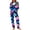 Multicolor, variant on Women's Halloween Pajama Set Long Sleeve Pullover Top and Pants Pumpkin Ghost Print 2-Piece Sleepwear