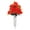 Red, variant on Cemetery Artificial Rose Bouquet with Vase Stake, 19.69in Plastic Memorial Flowers for Grave Decor