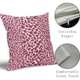 thumbnail image 4 of Hot Pink and White Cheetah Pillow Covers 16x16 Inch Set of 2 Modern Leopard Print Outdoor Decorative Throw Pillows Animal Spots Rustic Farmhouse Pillowcases Cotton Linen Cushion Covers for Couch Decor, 4 of 6