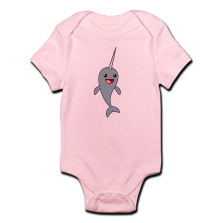 

CafePress - Happy Narwhal Infant Bodysuit - Baby Light Bodysuit